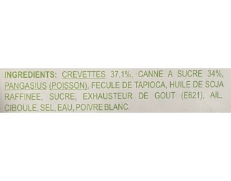 CANNE A SUCRE AUX CREVETTES 8 P. ****