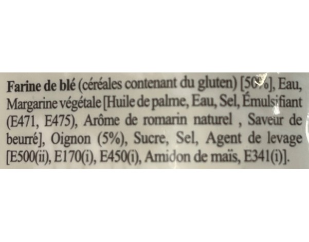 CREPE CROUSTILLANTE A L’OIGNON 5 P. ****