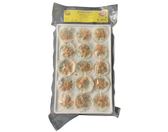 CREPE DE RIZ AUX CREVETTES MINI 15 P. (BANH KHOT) ****