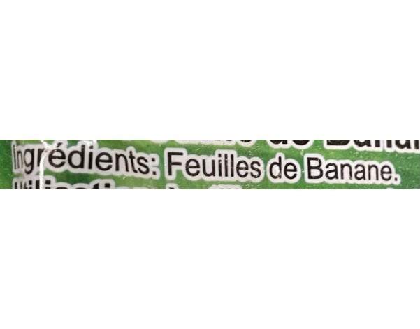 FEUILLE DE BANANE ****