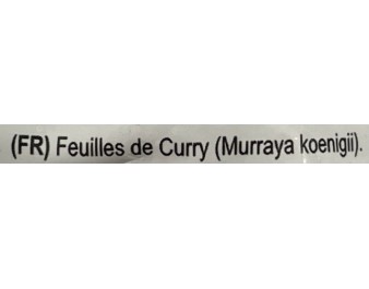 FEUILLE DE CURRY ****