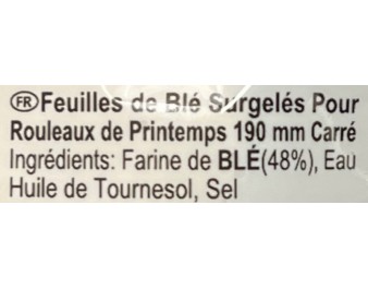 GALETTE DE BLE 190 X 190 MM 50 P. ****
