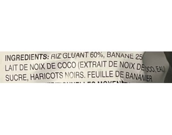 GATEAU DE RIZ GLUANT ET BANANE 4 P. ****