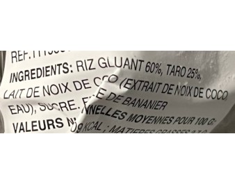GATEAU DE RIZ GLUANT ET TARO 4 P. ****
