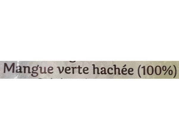 MANGUE VERTE ****