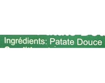 PATATE DOUCE ****