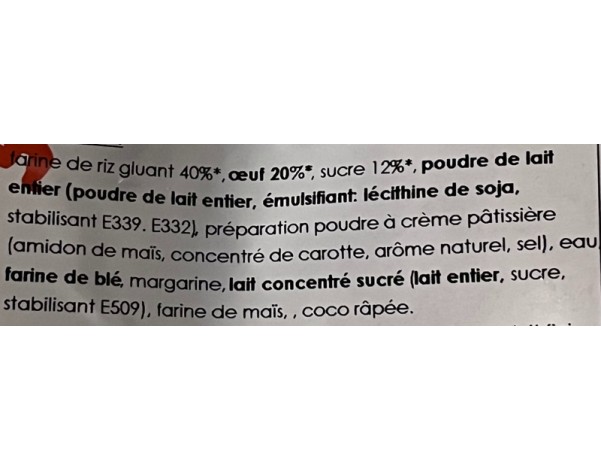 PERLE DE COCO CREME D’OEUF 50 P. ****