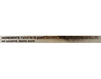 PERLE DE COCO CREME D’OEUF 8 P. ****