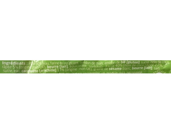PERLE DE COCO CREME DE CACAHUETE 12 P. ****