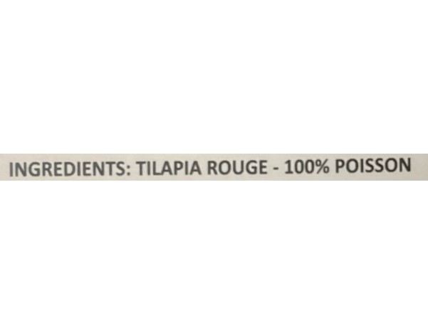 POISSON TILAPIA ROUGE VIDE ECAILLE 600/800 (A LA PESEE) ****