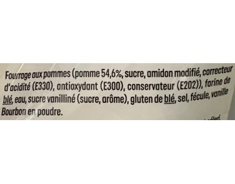 RAVIOLIS A LA POMME 20 P. ****
