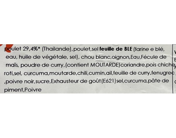SAMOUSSAS AU POULET 50 P. ****