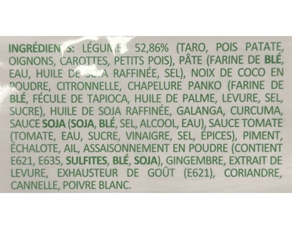 SAMOUSSAS AUX LEGUMES 24 P. ****