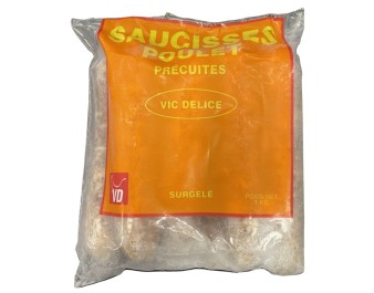 SAUCISSE DE POULET NATURE ****