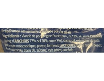 SAUCISSE LAO AU RIZ FERMENTE ****