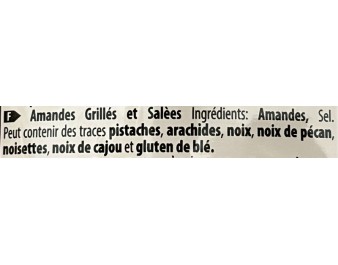AMANDE GRILLEE ET SALEE