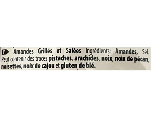 AMANDE GRILLEE ET SALEE
