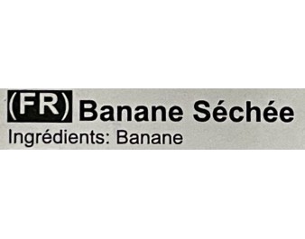 BANANE ENTIERE SECHEE