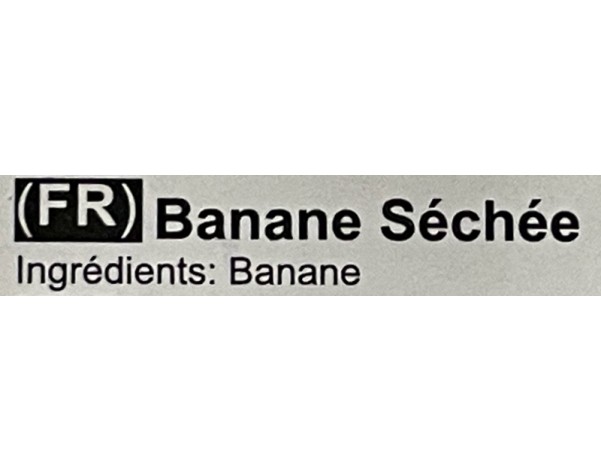 BANANE ENTIERE SECHEE