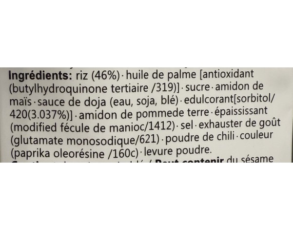 BISCUIT AU RIZ CRACKER SENBEI
