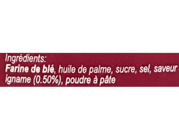 BISCUIT A L’IGNAME