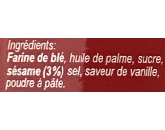 BISCUIT AU SESAME