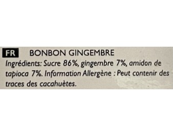 BONBON AU GINGEMBRE