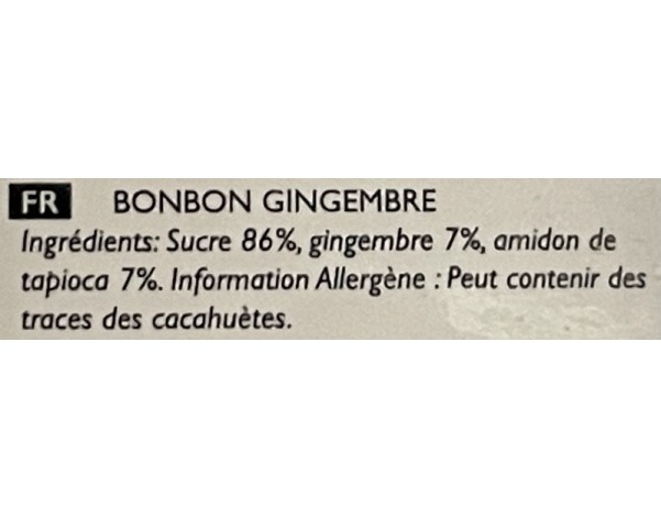 BONBON AU GINGEMBRE