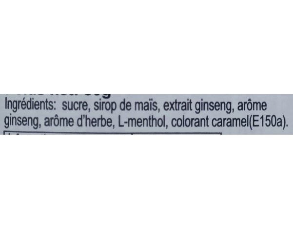 BONBON AU GINSENG