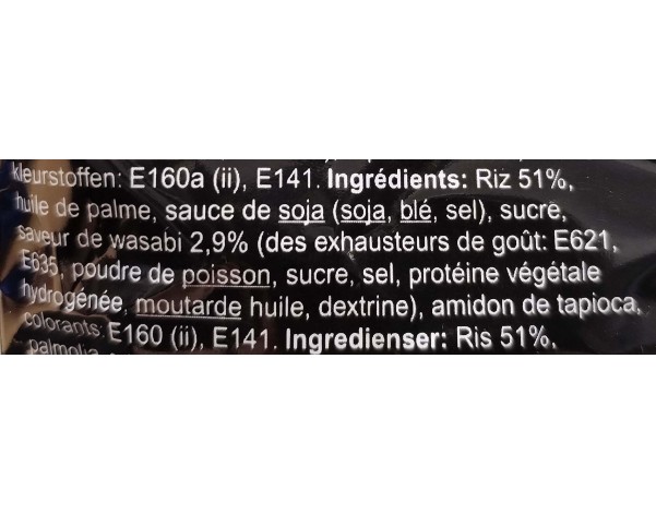 BISCUIT AU RIZ EPICE AU WASABI