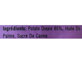 CHIPS A LA PATATE DOUCE