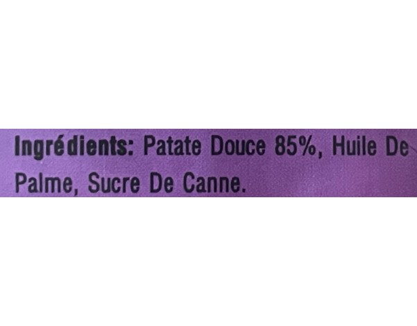 CHIPS A LA PATATE DOUCE