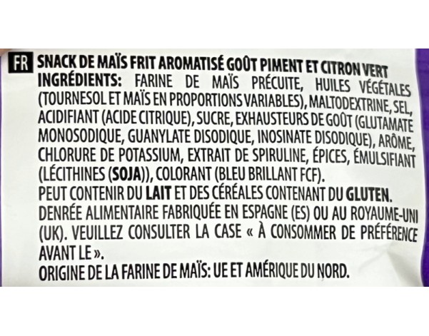 CHIPS AU MAIS BLUE HEAT