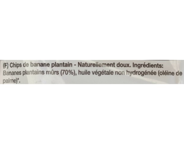CHIPS DE BANANE PLANTAIN DOUCE