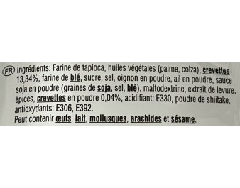 CHIPS DE CREVETTES