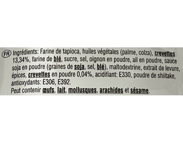CHIPS DE CREVETTES