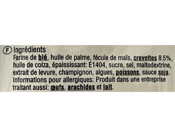 CHIPS DE CREVETTES