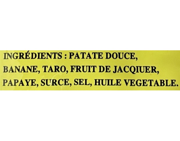 CHIPS DE FRUITS MELANGES