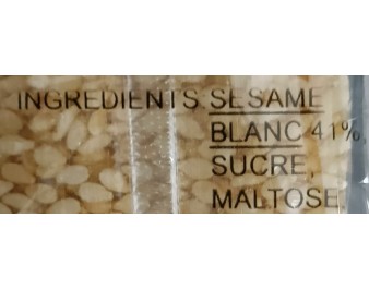 CONFISERIE AU SESAME