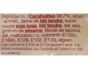CROQUETTES DE CACAHUETES ASSORTIMENT