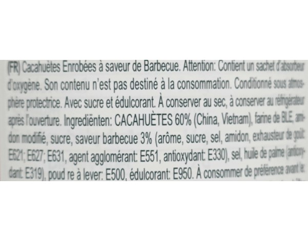 CROQUETTES DE CACAHUETES AU BARBECUE