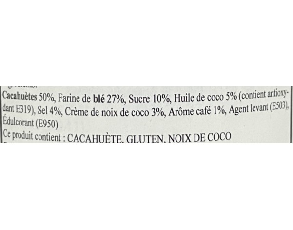 CROQUETTES DE CACAHUETES AU CAFE