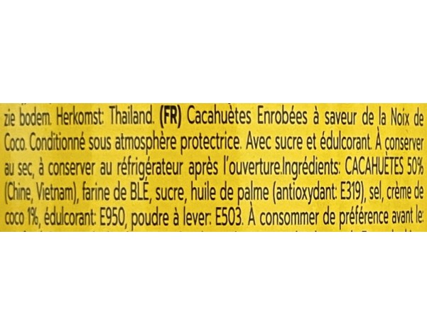 CROQUETTES DE CACAHUETES AU LAIT DE NOIX DE COCO