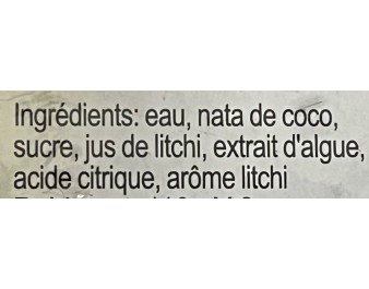 GELEE DE FRUIT AROME LYCHEE 2 P.