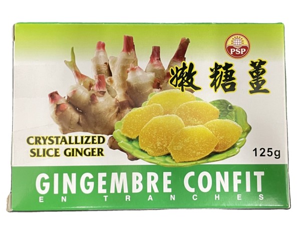 GINGEMBRE CONFIT EN TRANCHES