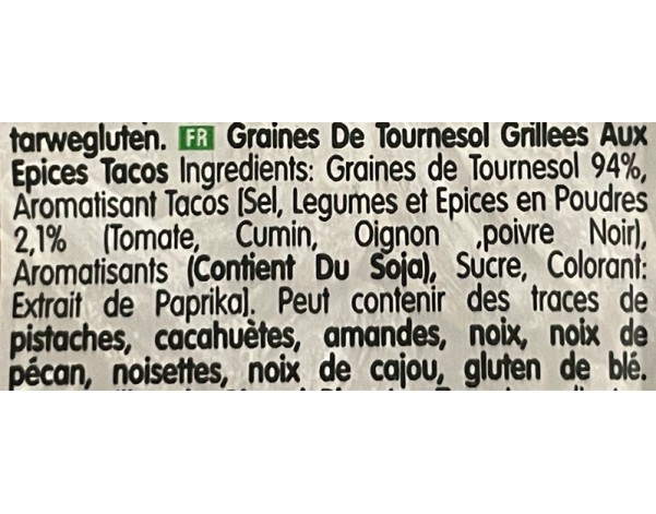 GRAINE DE TOURNESOL EPICE