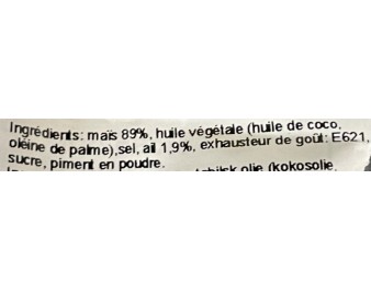 MAIS FRIT A L’AIL