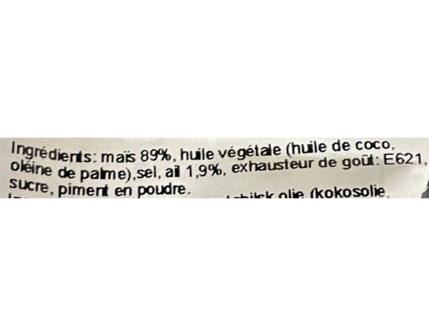 MAIS FRIT A L’AIL