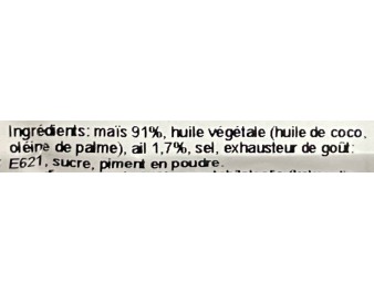 MAIS FRIT A L’AIL PIMENTE