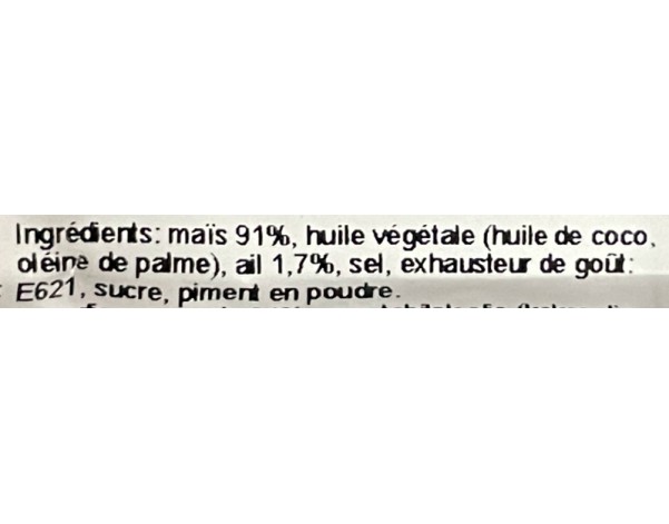 MAIS FRIT A L’AIL PIMENTE